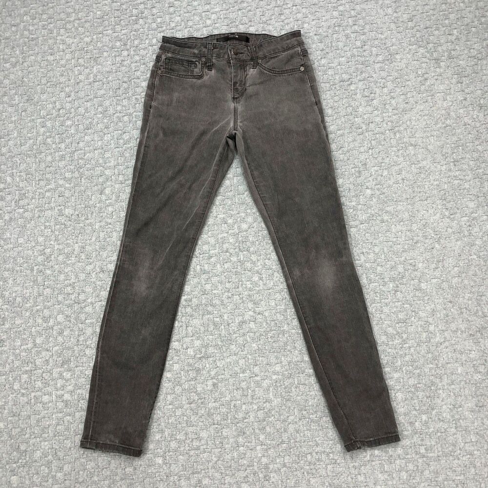 Joe's Jeans Boulder Skinny Jeans Womens 25 Gray Charcoal Wash Mid Rise Stretch